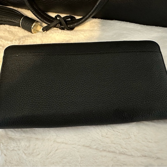 Kate Spade Black Pebbled Leather Naomi Tote + Wallet - Picture 4 of 9